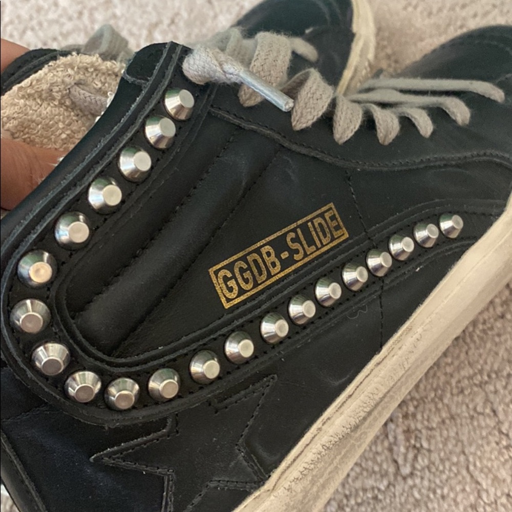 Golden Goose Deluxe Brand leather slides with studs